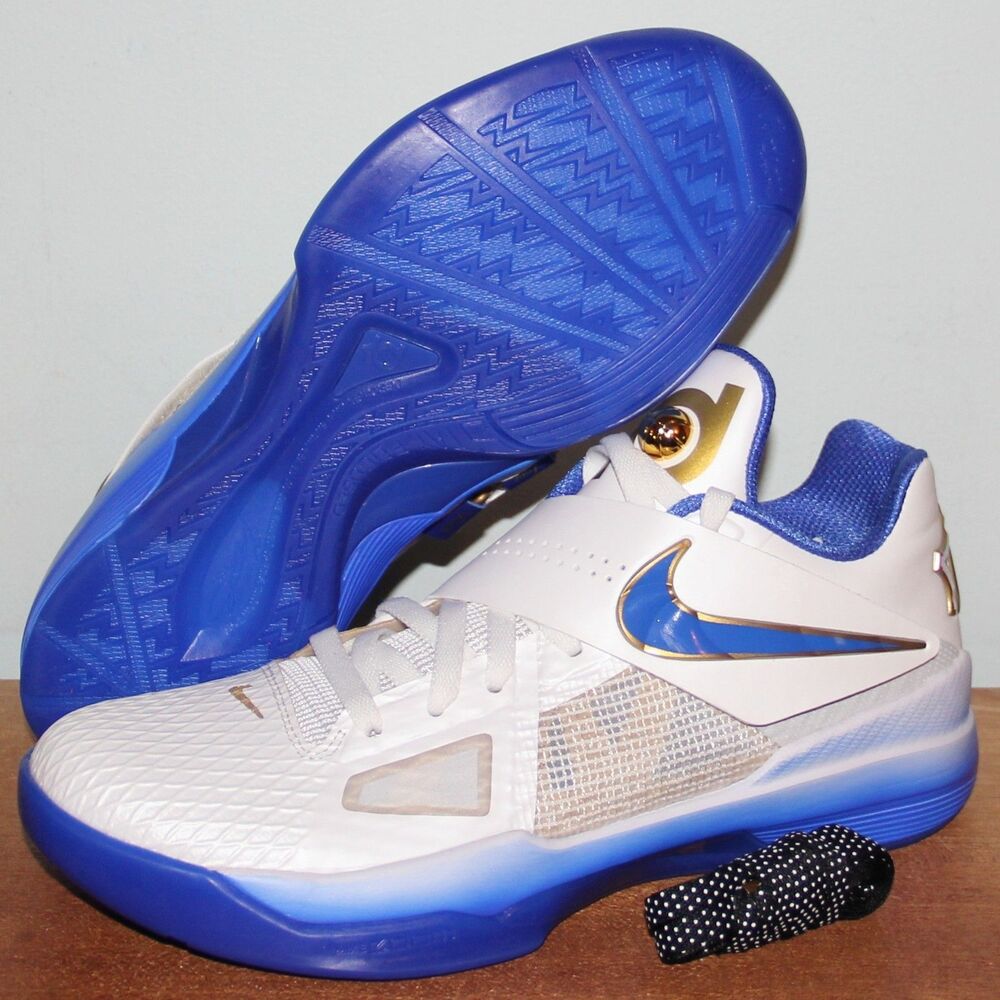 Nike Zoom KD 4 'The Real MVP' Basketball Shoes Mens 9.5 Summit White Royal
